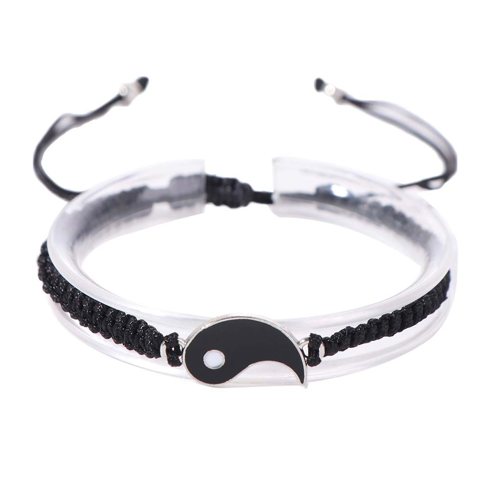 1 Pair Bagua Taichi Friend Bracelet Yin and Yang Taichi Hand Rope Taichi Bracelets Birthday Gift