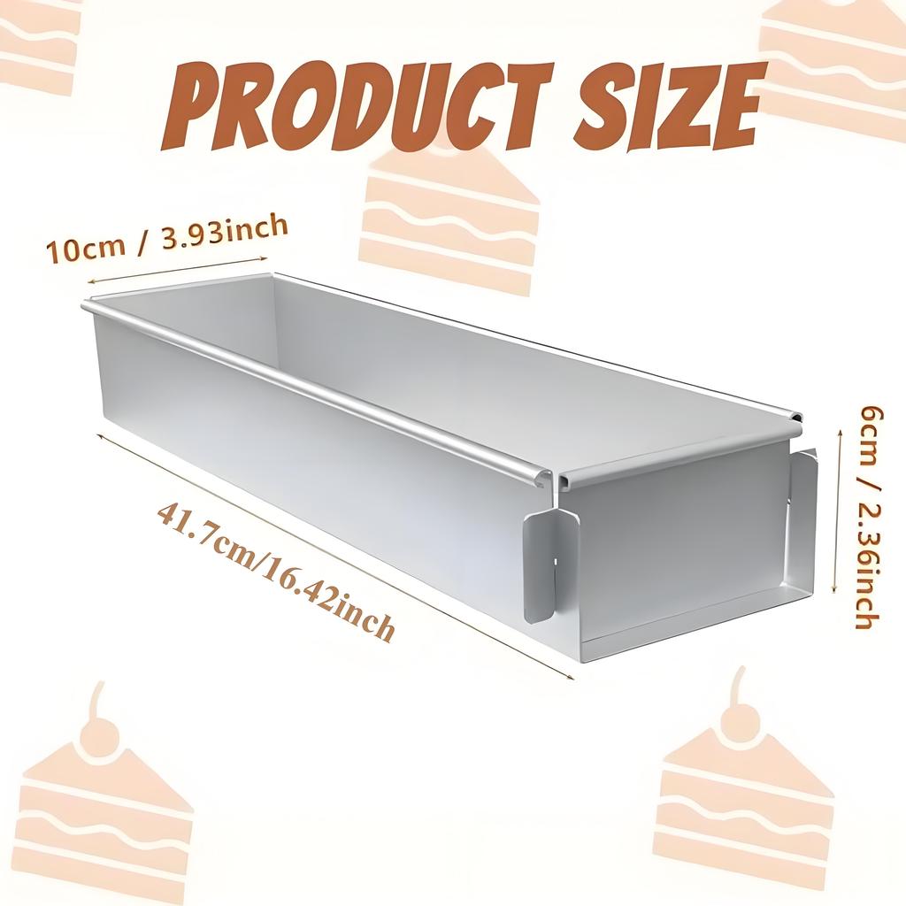 Non-Stick Aluminium Alloy Rectangular Bread Mold Mini Toast Cake Pan Baking Tray Loaf Kitchen Bakeware Cooking Tools