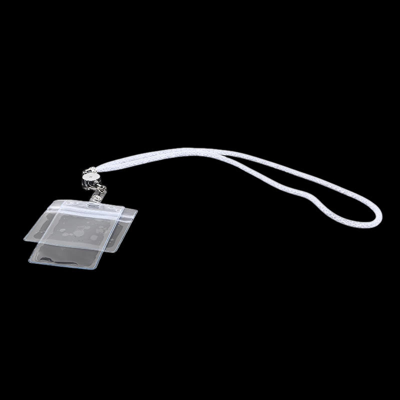Bling Rhinestone Retractable ID Badge Lanyard Waterproof Card Case Key Holder Stylish Work Badge Clip For Office Daily Use