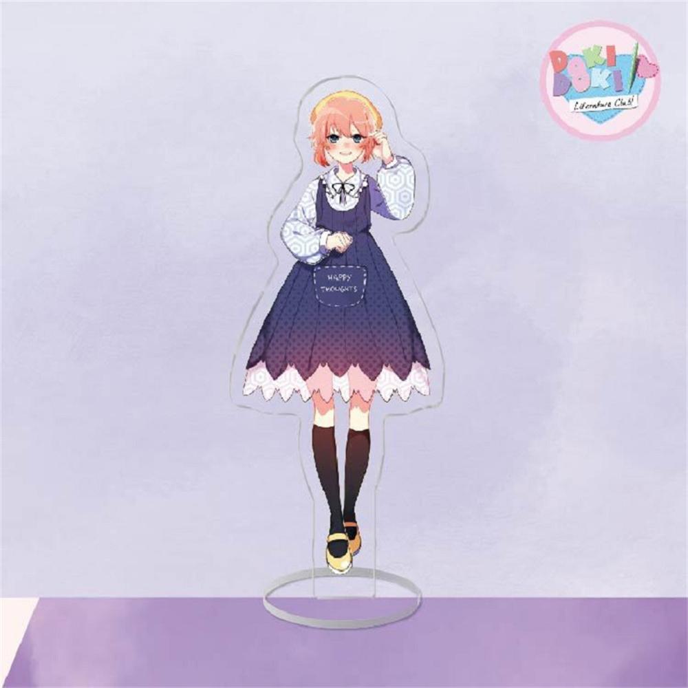 Japan Anime Doki Doki Acrylic Stand Model Hot Figure Cosplay Plate Holder Topper Birthday Fans Christmas Desk Decor Plate Gift