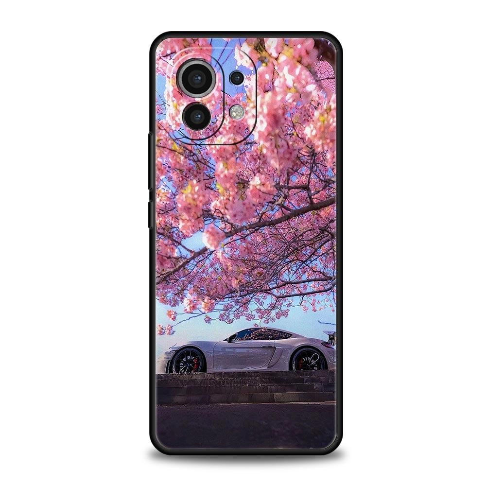 Flower Sea Pink Cherry Phone Case For Xiaomi Mi 17 15T 15 14 14T 13T 12T Pro 12 13 Lite 5G 11T Poco X6 X7 X5 Pro Soft Cover
