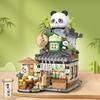 Loz Construction Blocks City View Scene Coffee Shop  Store Architectures Model Assembly Plaything Christmas Present For Kids Adult