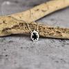 Natural Black Onyx Party Wear Necklace Sterling Silver Necklace Black Obsidian Necklace for Beginning Bridesmaid Gift Gift for Her