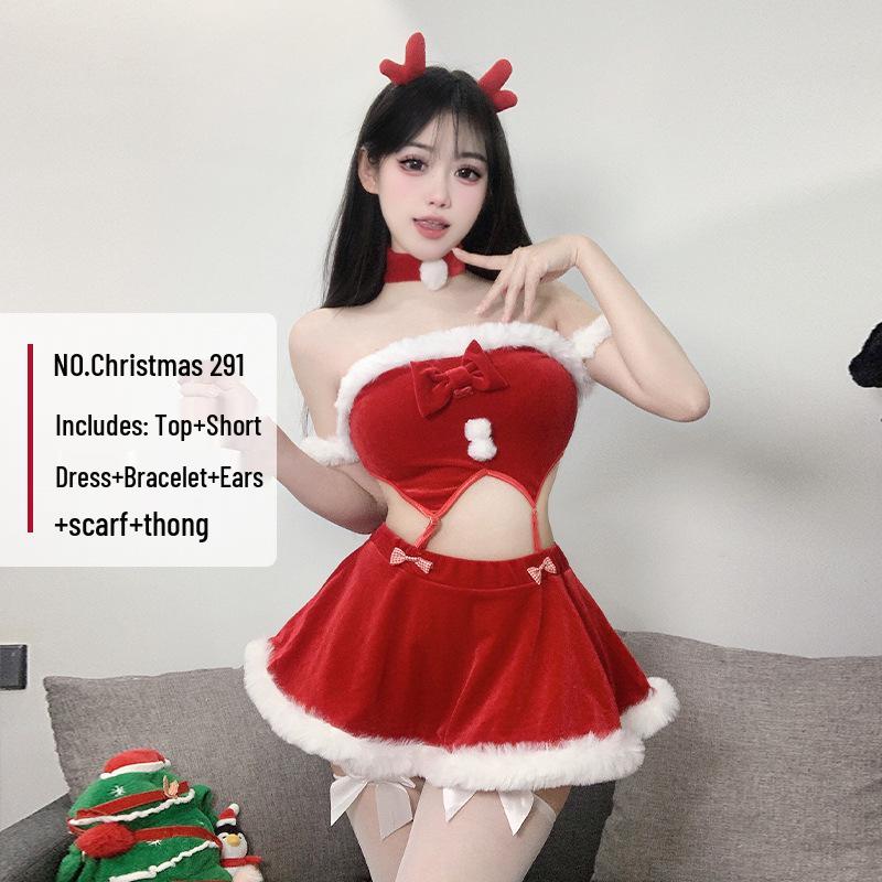 2024 Women's Sexy Christmas & New Year Costume - Little Devil Performance Outfit for Social Media Influencers