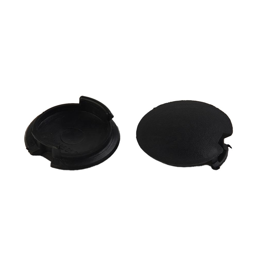 2Pcs Rear Bumper Tow Hook Cover Towing Cap Black For 2008-2016 Smart Fortwo 451