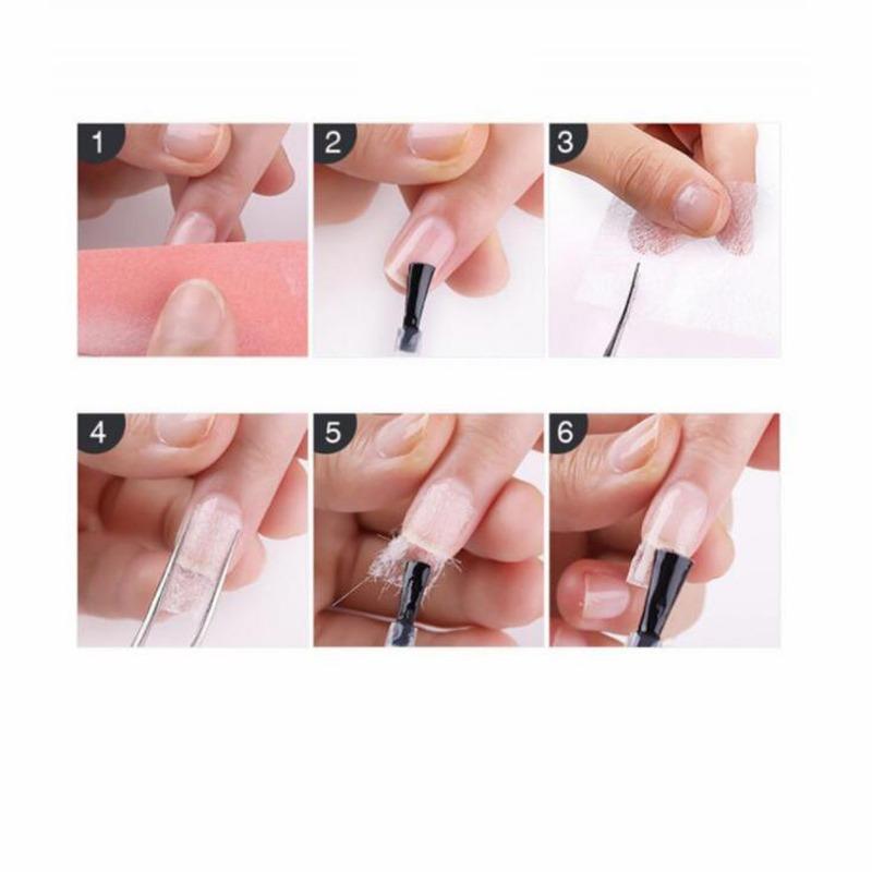 10/20pcs Nail Extension Non-woven Silks Form Wrap Manicure Build UV Gel French Acrylic Nail Extension Glass Fiber Paper