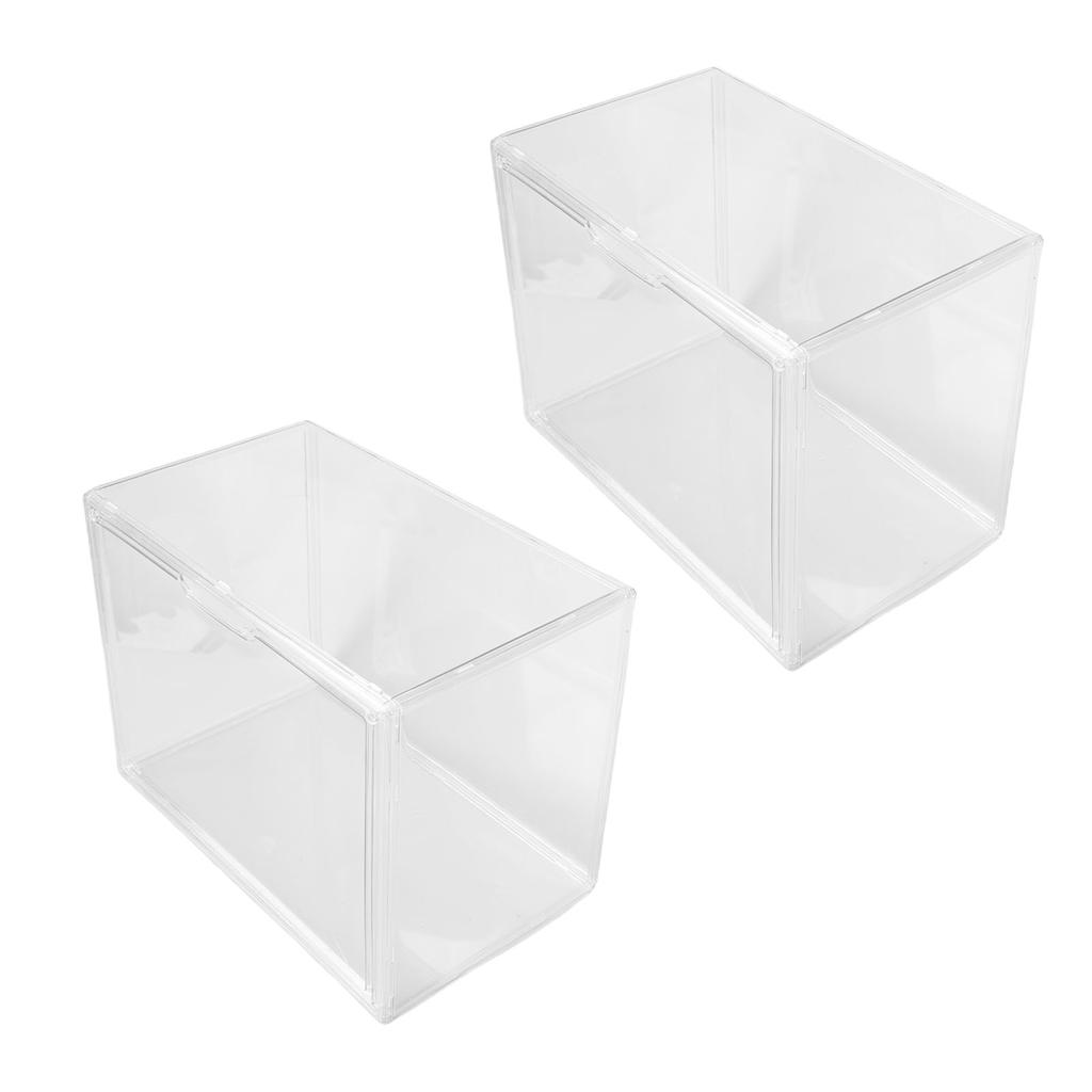 Transparente Vitrine für Miniaturfiguren Kunststoff Stapelbare Ausstellungsbox Organizer für Sammlerstücke Figuren Puppen