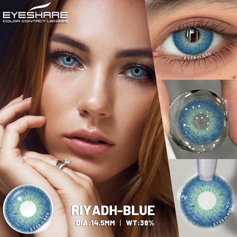 1 Paio Nuovi Colori Lenti a Contatto per Occhi Pupille Grigie Lente Moda Lenti Blu Lenti a Contatto Verdi Lente Occhi Colorata Annuale