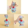 Adorable Elephant Apple Plush Keychain With Soft Fur Bag Ornament Gift Doll