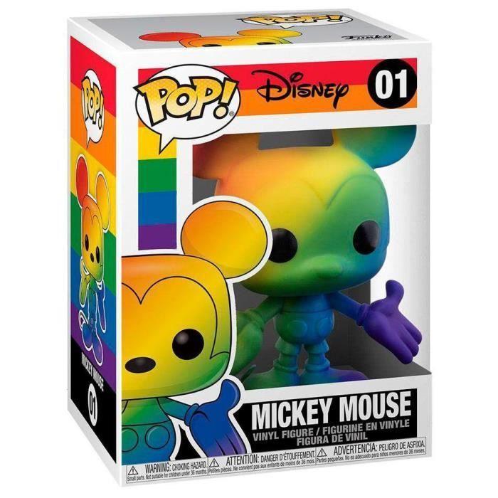 Figurine pop disney pride mickey mouse rainbow - - - ocio stock