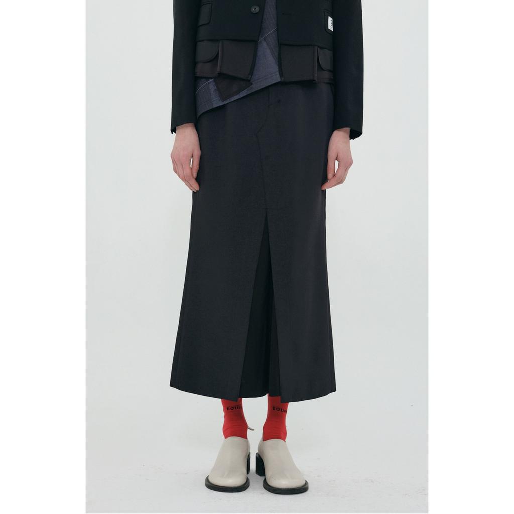 RECODE Basic Suit Long Skirt_Rqkas24525Bkx