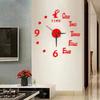 Luminous Wall Clock Modern Design Easy to Install Battery Powered Silent DIY Wall Clock Decoration for Living Room