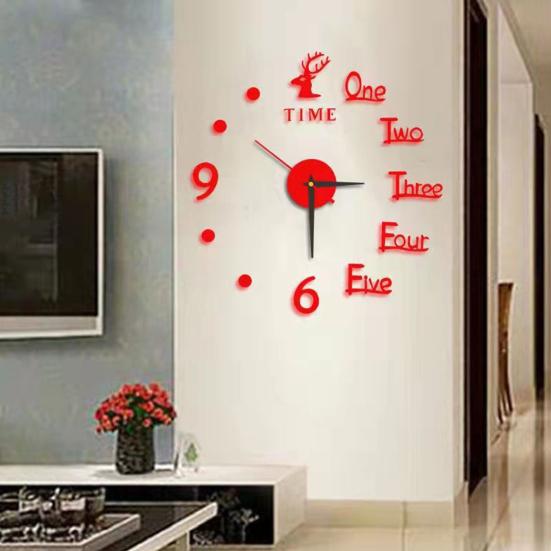 Luminous Wall Clock Modern Design Easy to Install Battery Powered Silent DIY Wall Clock Decoration for Living Room