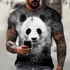 Funny Panda T-Shirts Animal 3D Print Streetwear Men Women Casual Fashion