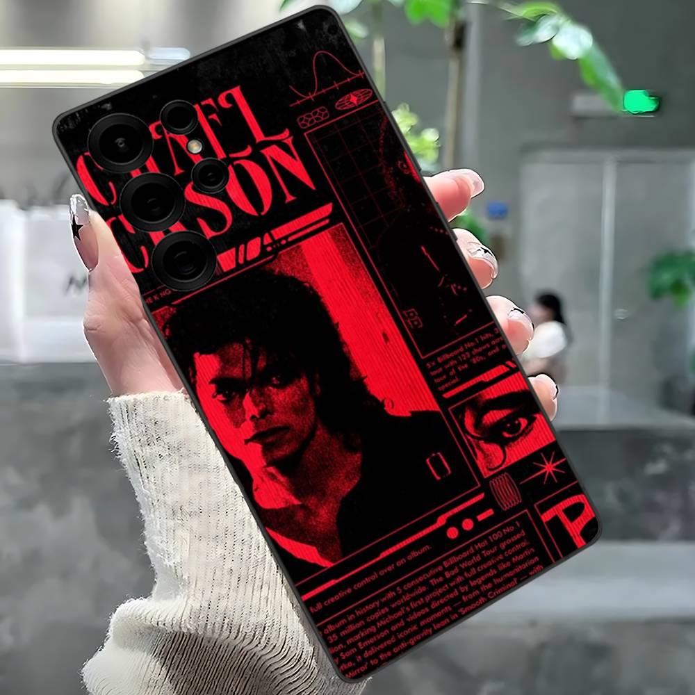 Pop Singer Michael Jackson Phone Case For Samsung S 24 Fe 25 Ultra Plus 20 Lite 21 30 22 23 24 22 Ultra 5G Fundas