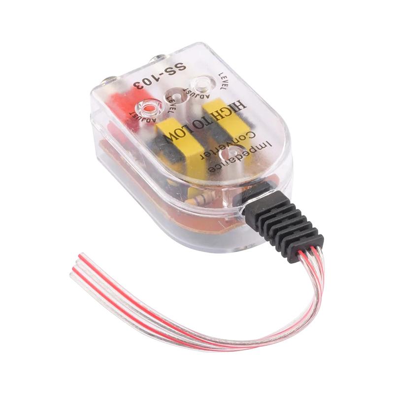 12V Universal Car High To Low Impedance Converter Speaker To Rca Line Car Converter High Quality Product Parts Accessorie