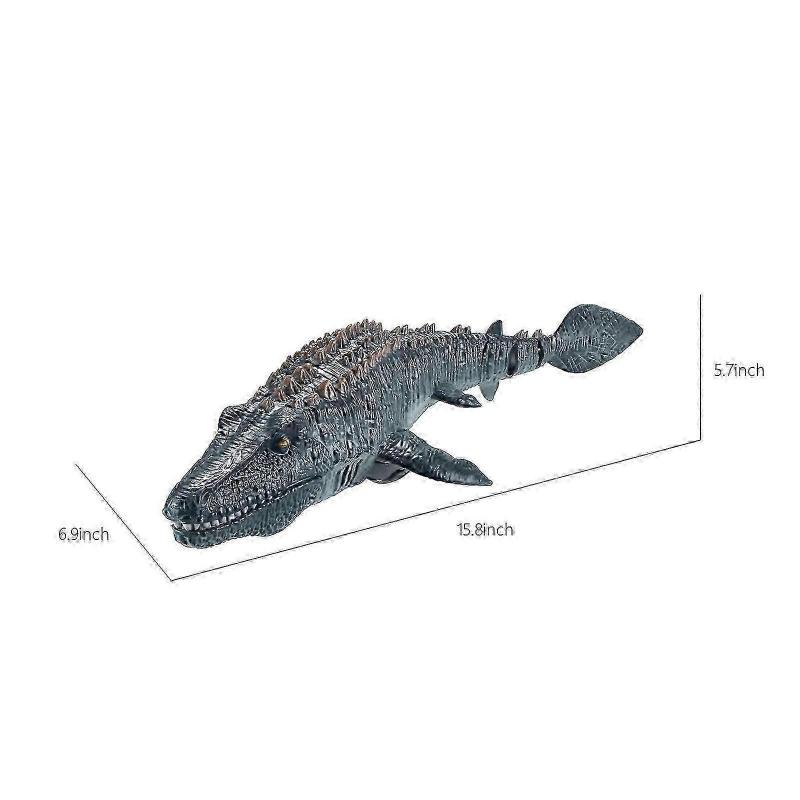 2,4G RC Dinosaurier, Mosasaurus Spielzeug, Dinosaurier Spielzeug für Jungen ab 3 Jahren, Wasserspielzeug, Weihnachts- und Geburtstags-Dinosaurier-Geschenk für Jungen und Mädchen