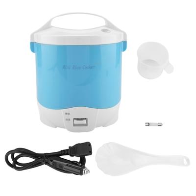 Ηλεκτρική Φορητή Πολυλειτουργική Ραγιέρα Ρυζιού Ατμομάγειρας Φαγητού 24V 180W 1.6L για Αυτοκίνητα (Μπλε)