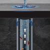 Self-Adhesive Cuttable Floor Drain Filter: Rectangular Hair Clog Prevention & Insect-Proof Sticker for Bathroom.