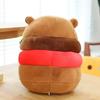 Cute Hamburger Capybara Plush Stuffed Toy Simulation Animal Doll Soft Children's Toy Birthday Gift Kawaii Room Decoration