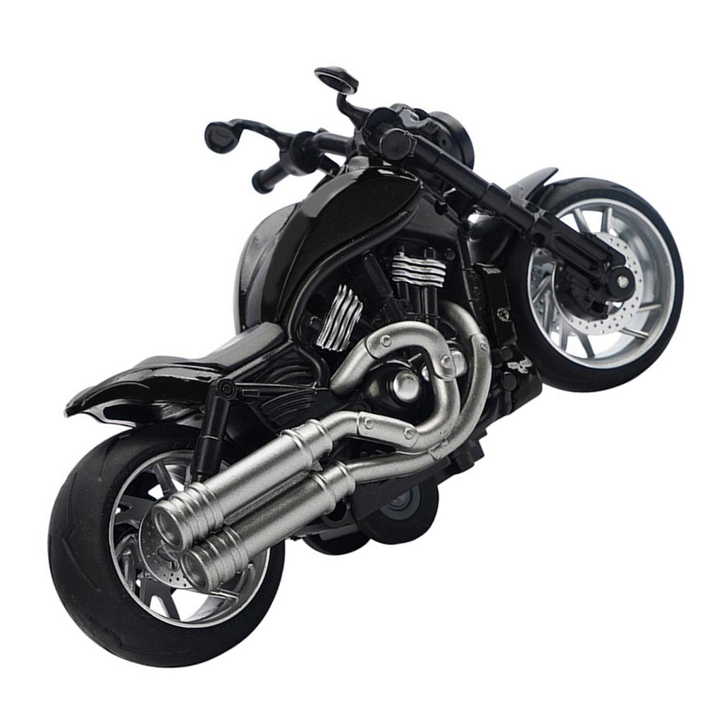 1: 12 Scale Pull Back Motorcycle Toy with Music Light Alloy Motorcycle Model for Boys Girls