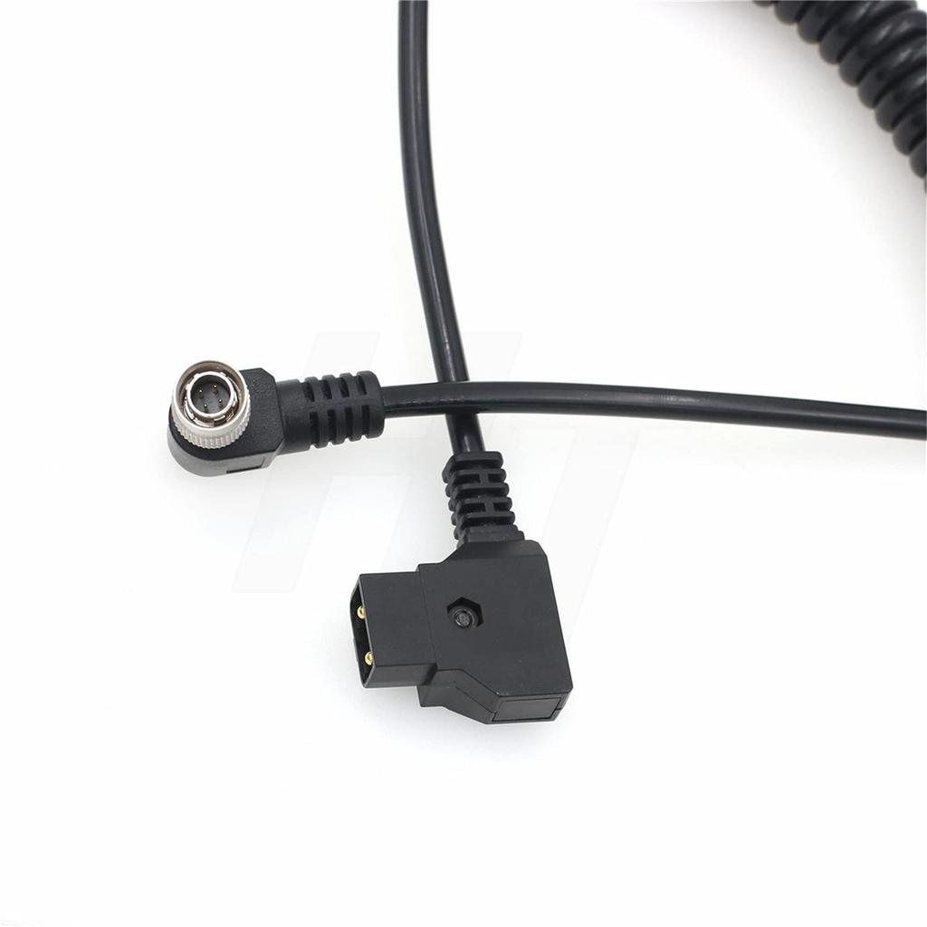 HangTon D-tap to Hirose 4-Pin Right-Angle Power Cable for MixPre 10 ll, Sound Devices 633, and 688 Mixers