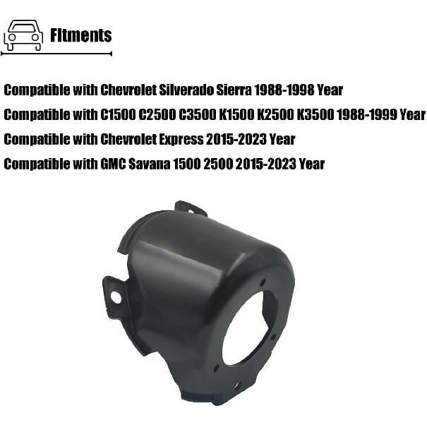 Fuel Filler Neck Housing Compatible With Chevy Silverado C / K 1500 2500 3500, For Chevy Express Blazer Tahoe S10, For GMC Jimmy Canyon Yukon Sonoma,