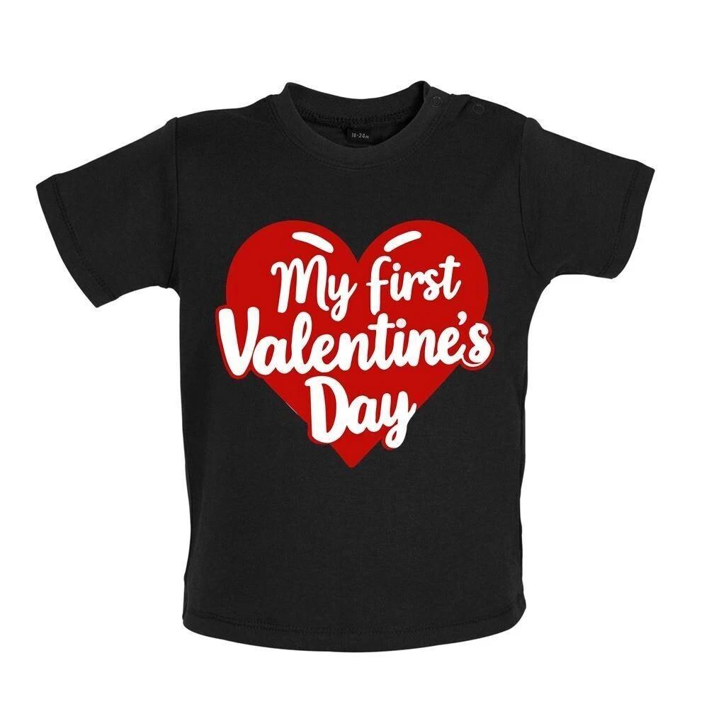 My First Valentine s Day - Kids T-Shirt Tees Top - 1st Valentine Love Cute 120
