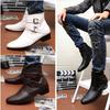 Herren Winter Plus Samt Kurze Wildleder Stiefel – Koreanischer Stil, Trendige Britische High-Top mit Innerer Höhenerhöhung und Spitzendesign.