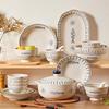 ZISIZ Retro Jingdezhen Ceramic Noodle Bowl Set