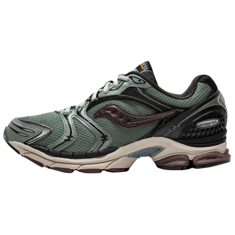 Saucony ProGrid Triumph 4 Unisex Olive Green Low Top Retro Running Shoes S70805-5 41