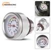 New M20x2.5 Motorcycle Fuel Tank Caps With 0-200 Oil Temperature Gauge Pointers Dial Meter Black/Silver Replacement Accessories