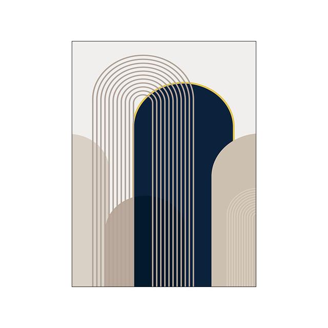Abstract Geometry Picture Canvas Painting Wall Art Minimalist Line Poster and Print for Modern Home Decor Living Room Design