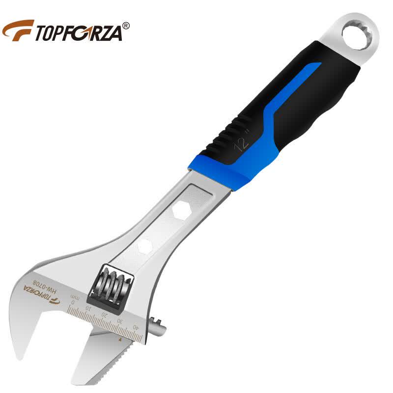 TOPFORZA 12-inch Dual-Use Adjustable Pipe Wrench