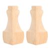 2PCS Wood Carved Furniture Leg Replacement for Coffee Table Chair Cabinet Sofa Decorative