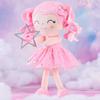 Plush Dolls Curly Hair Starry Sky Series Christmas Gifts Doll Collection Ideas Baby's First Birthday Gift Pink