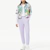 Li Ning Sports Trend Series Solid Color Tapered Knit Joggers Women Joggers Purple AKLS288-6