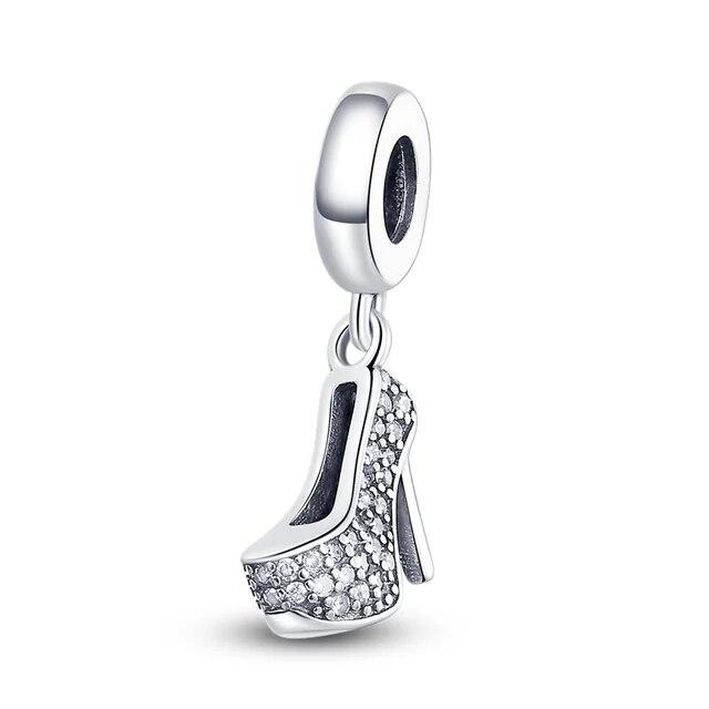 Mote 100 % 925 Sterling Sølv Gitar Kamera Sykkel Blomster Charms Anheng Armbånd Gjør selv Smykker Making