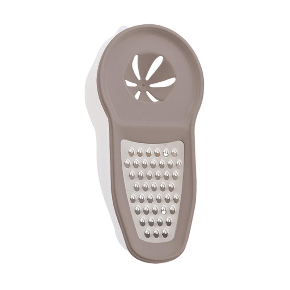 Mini 3-in-1 Vegetable Slicer Detachable Garlic Grinder Fruit Cutter Manual Carrot Grater  Kitchen серый
