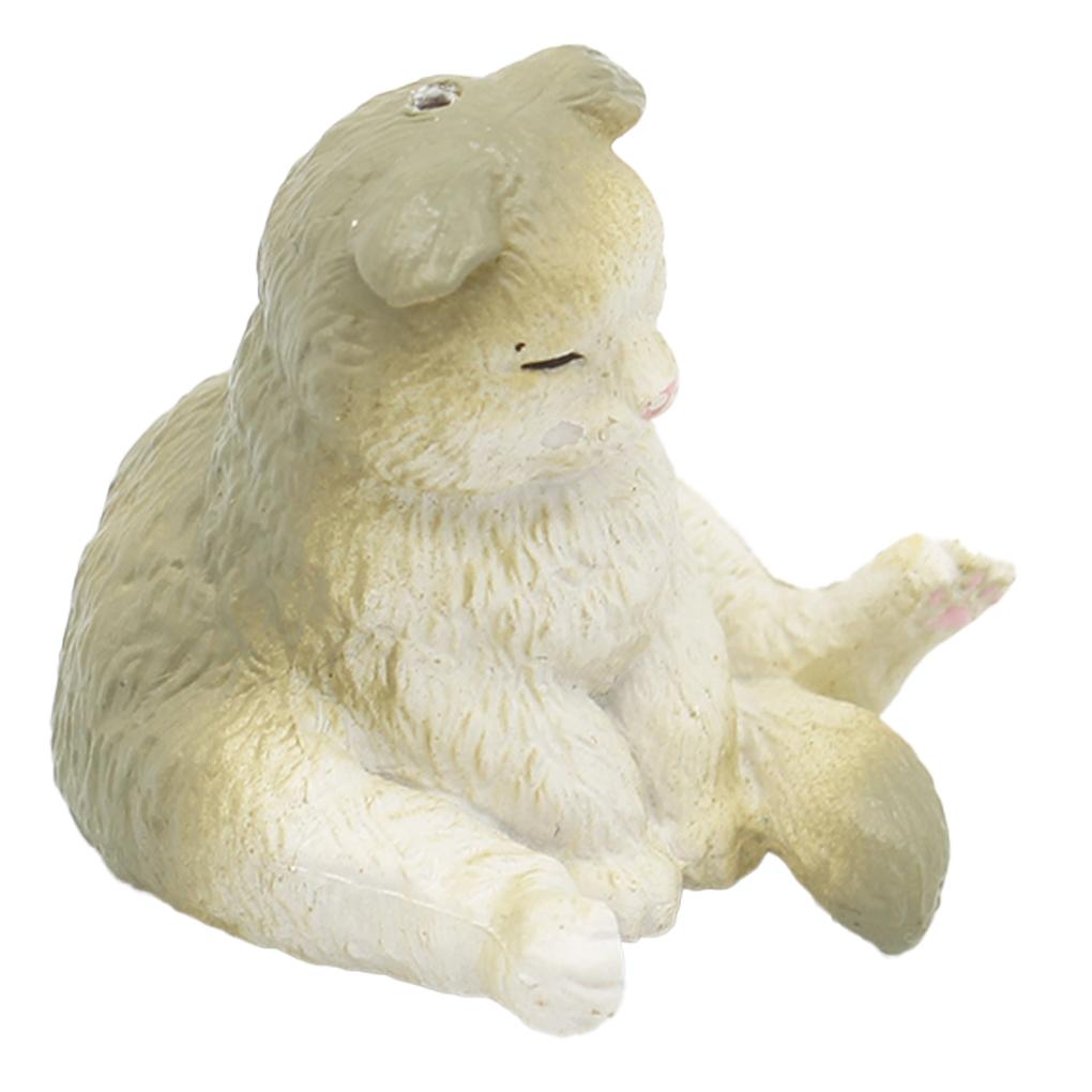 

Miniature Cat Lovely Mood Pet Decorations Resin Toy Home Adornments Lightweight Mini House Supplies for Houses Ornaments Girls