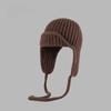 Knitted Winter Beanie Hat For Women With Earmuffs And Tie Closure Perfect For Cold Weather