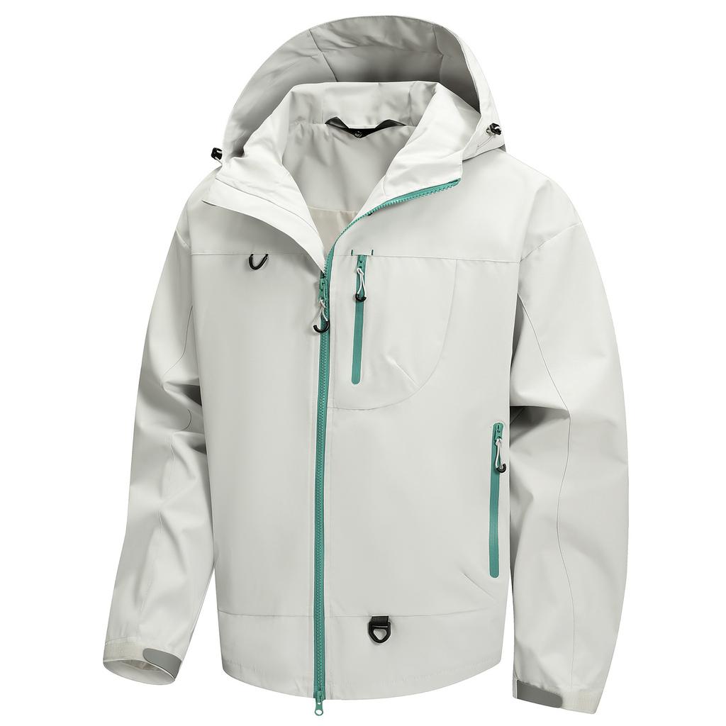 Men's Hooded Zipper Outdoor Mountaineering Jacket Couple Loose Casual Jacket