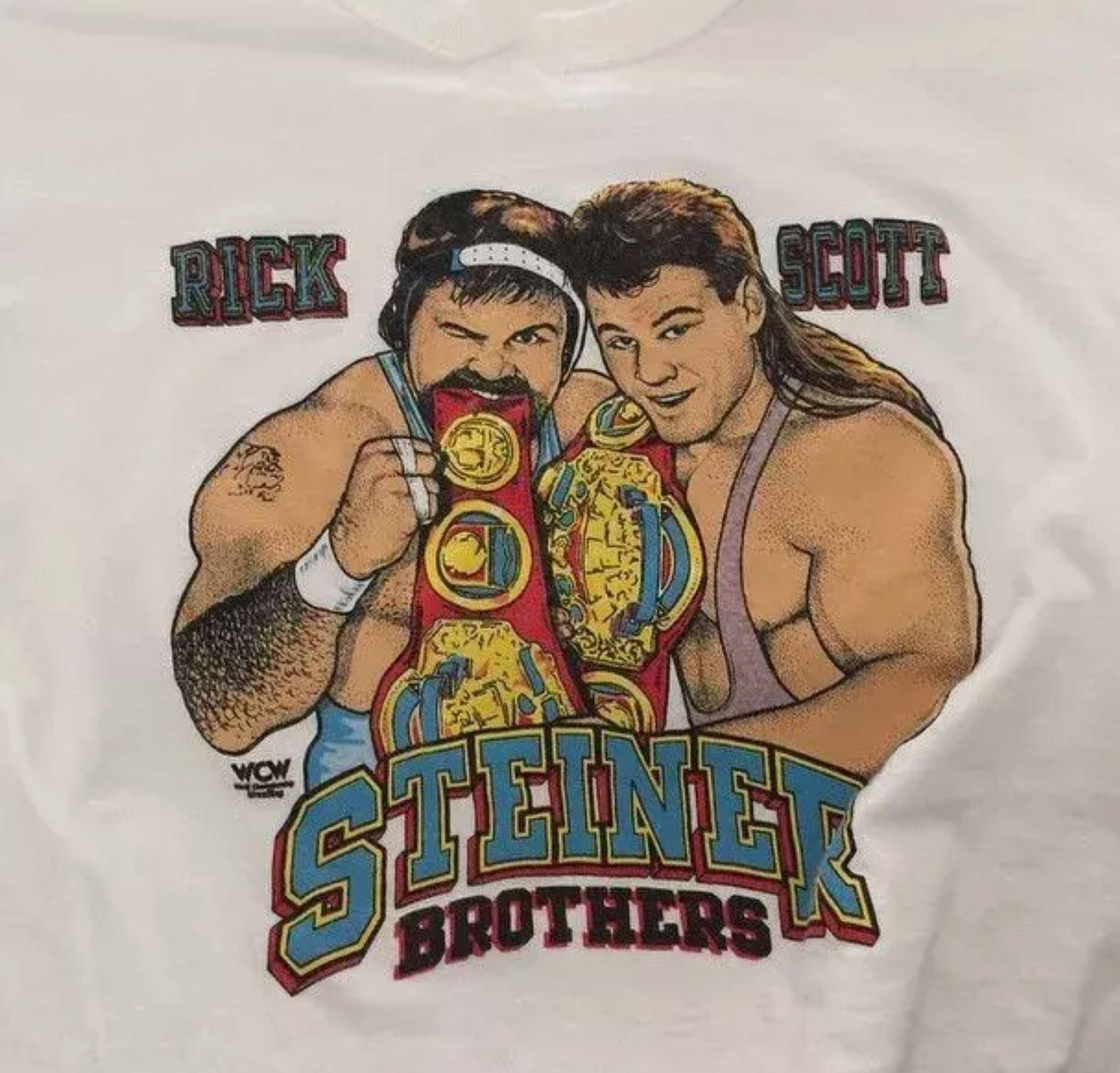 Rick and Scott Rechsteiner The Steiner Brothers T Shirt Full Size S-5XL XXXL