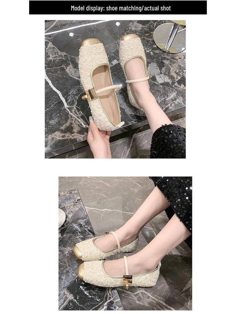 Chic Sequin Mary Jane Flats - Spring/Summer 2024