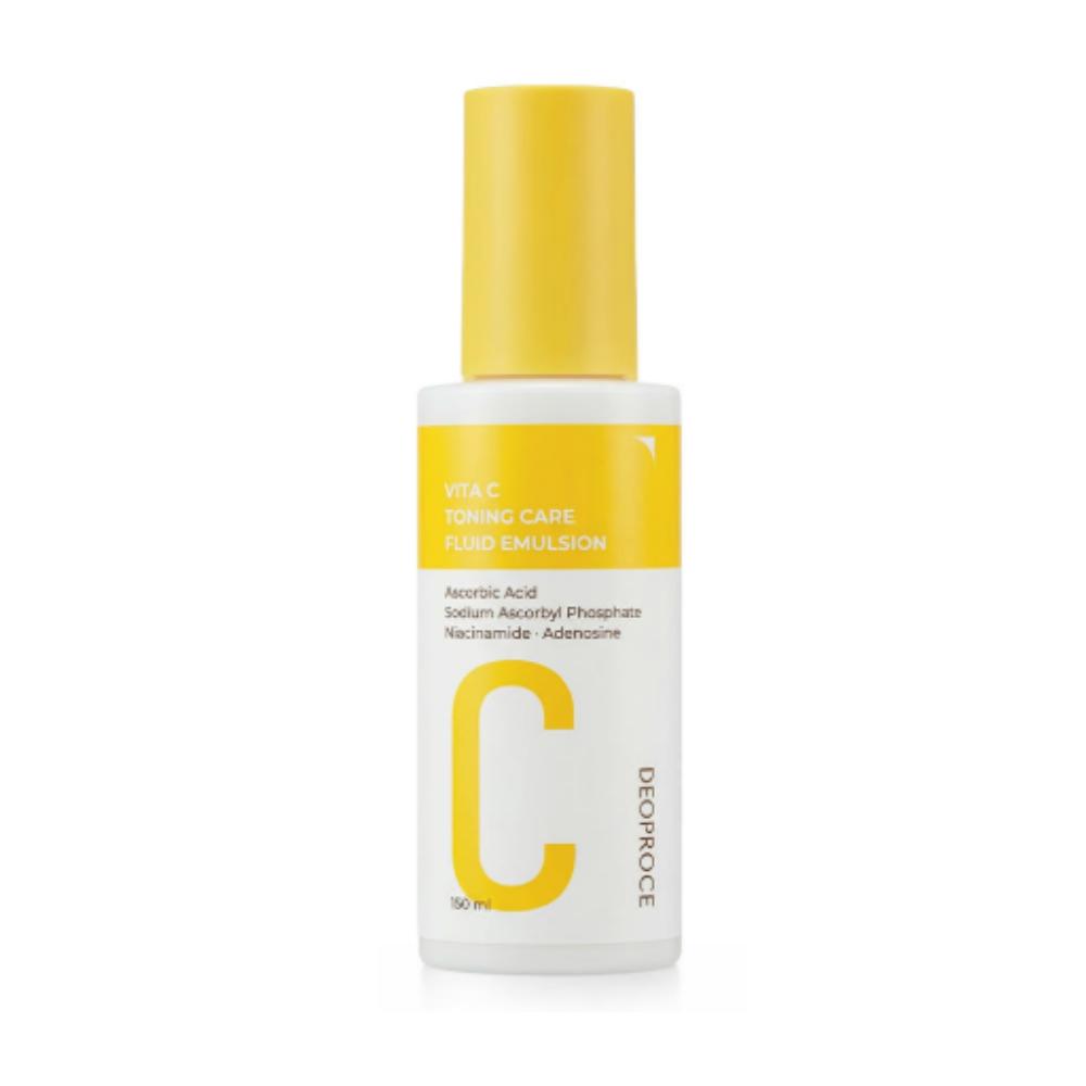 Deoproce Vita C Toning Care Fluid Emulsion 150ml - Brightening & Vitalizing Milky Moisturizer