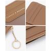 Portable Multi-card Slots Card Bag Keychain Hanging Leather Multi-card Wallet PU Leather Coin Purse Gifts