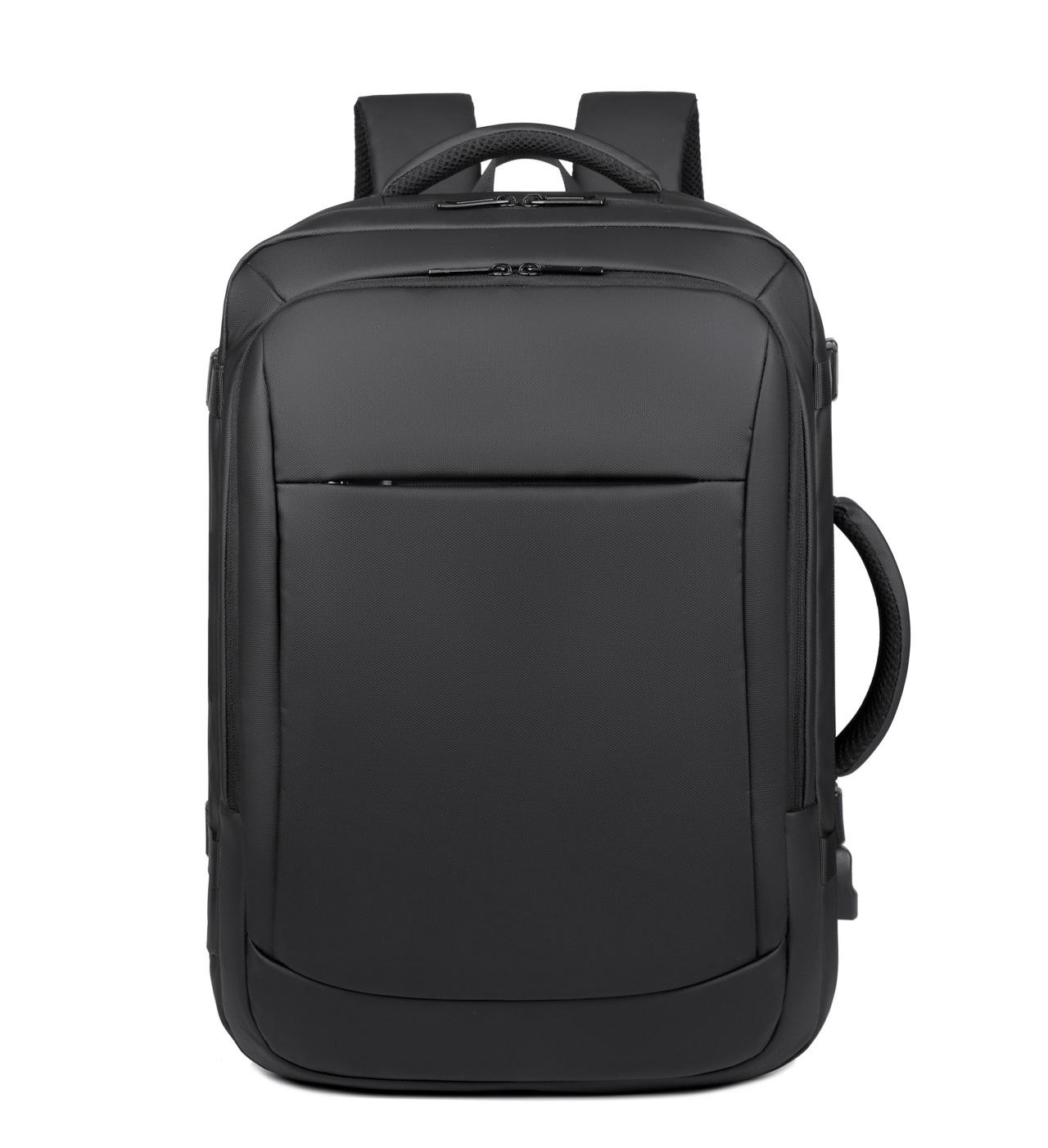 

Расширяемый рюкзак большой вместимости с разделением сухого/мокрого содержимого для путешествий и деловых поездок One Size чёрный