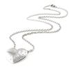 Les Trésors De Lily [J0078] - White 'Love' Steel Necklace