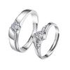 925 Sterling Silver Couple Rings – High-End, Simple, Versatile Gift for Friends, Male & Female