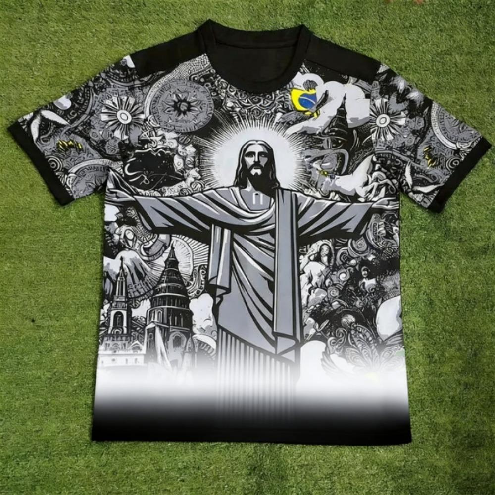 Summer Funny JESUS Europe America Printed Men's T-shirt Summer Casual Outdoor Men's Short Sleeved Tees Top Pullover Women's Clothing